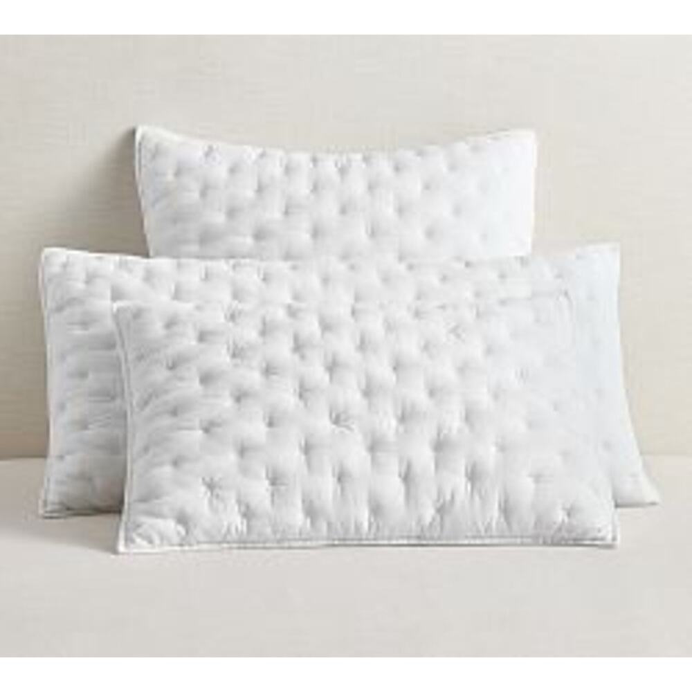 Pottery Barn Cotton Cross Stitch Cotton Quilted 1 Sham Standard